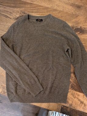 Quince Brown Gray Cashmere Sweater
